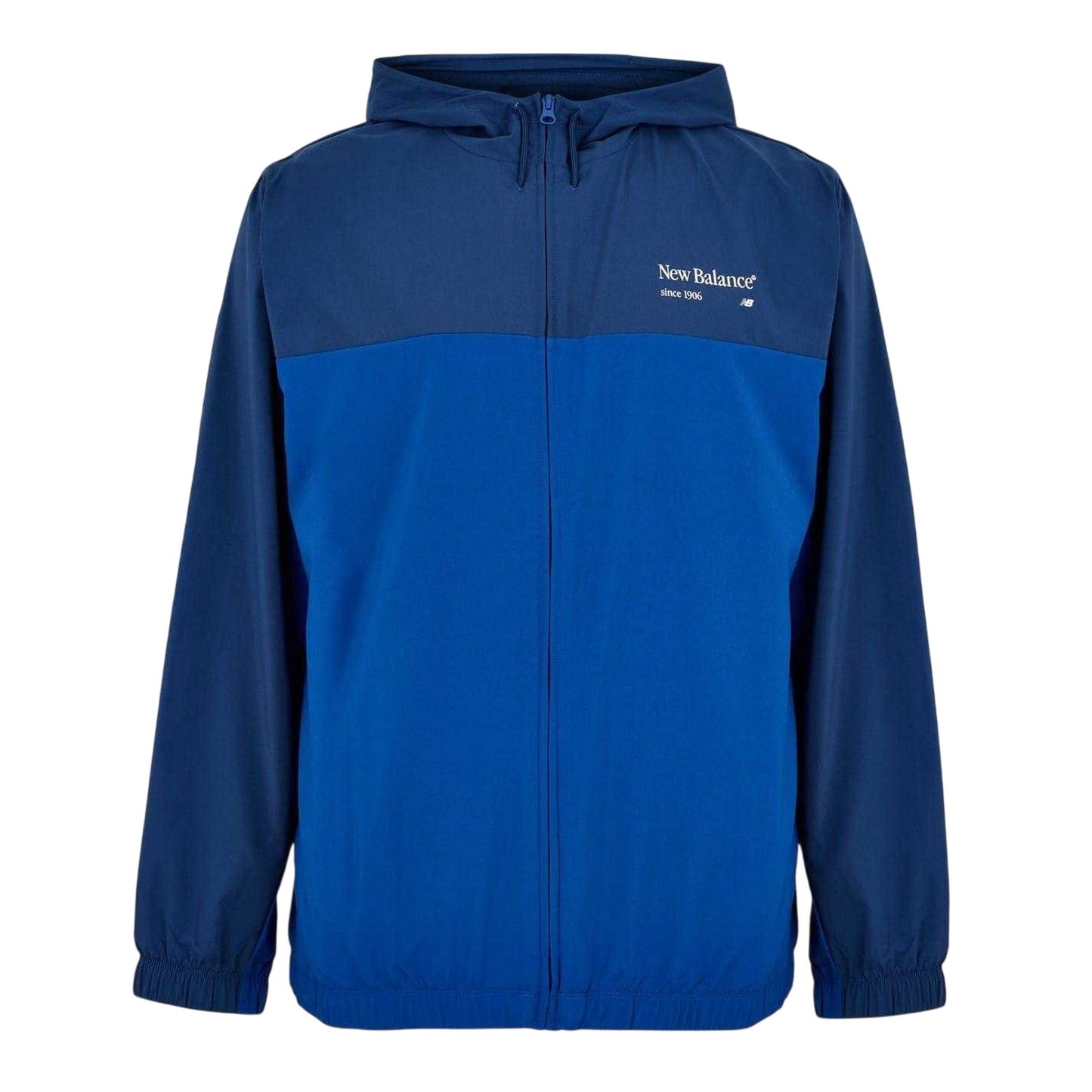 Galaxy Blue - Front - New Balance Mens Reimagined Colour Block Woven Regular Windbreaker