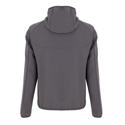 Dark Grey - Back - Boss Mens Future Hooded Windbreaker