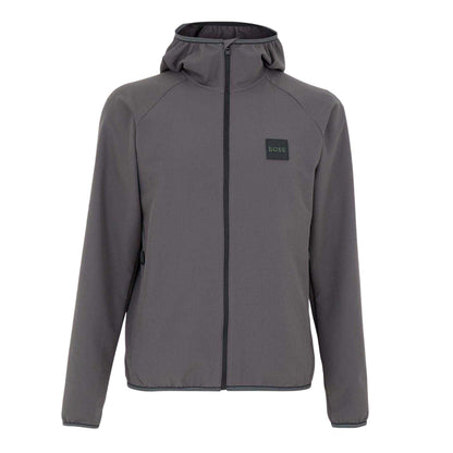 Dark Grey - Front - Boss Mens Future Hooded Windbreaker