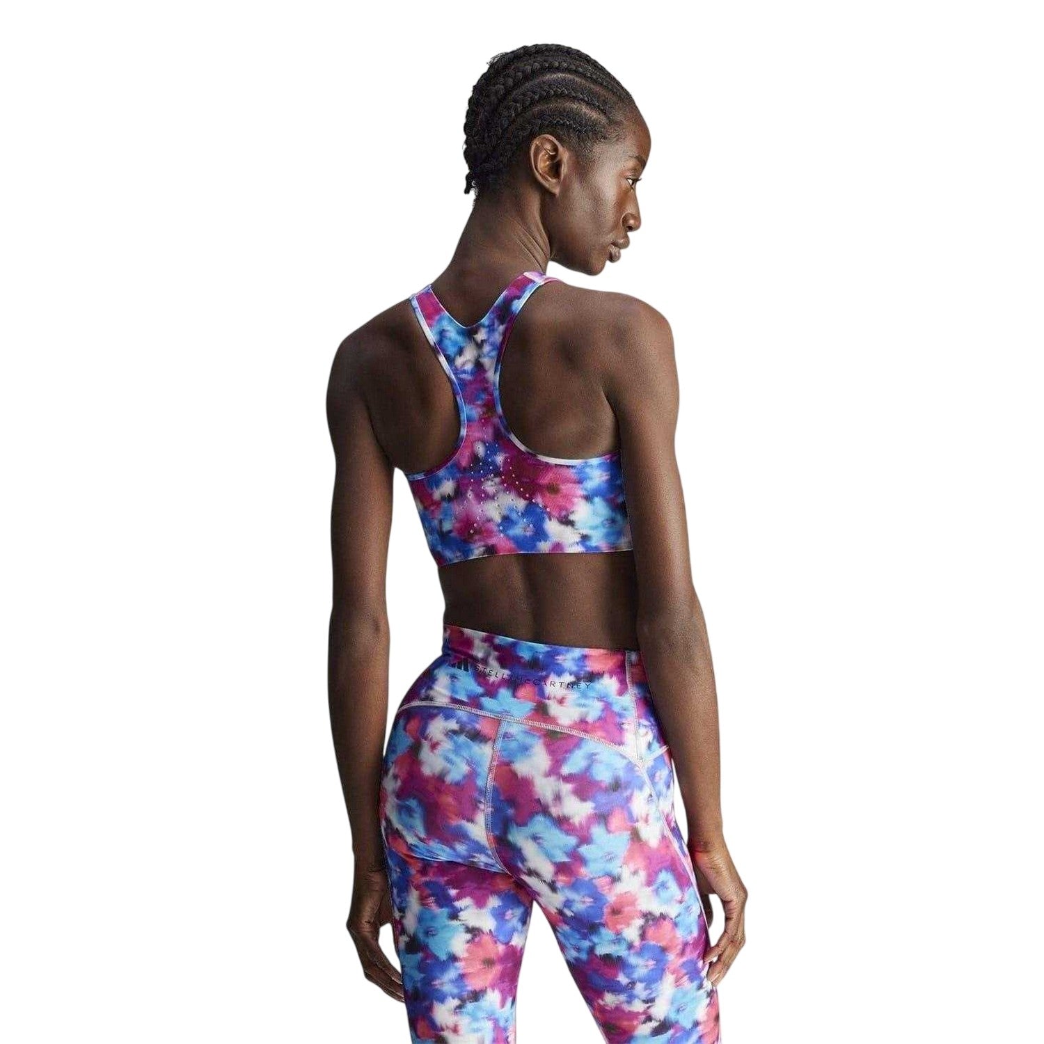 Cyan - Lifestyle - Adidas Womens-Ladies Stella McCartney Sports Crop Top