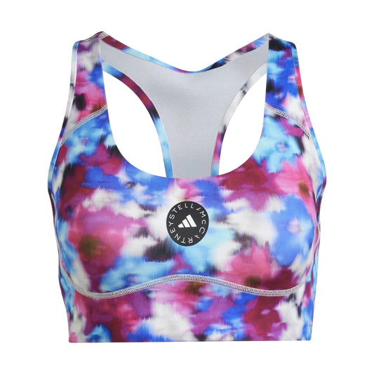 Cyan - Front - Adidas Womens-Ladies Stella McCartney Sports Crop Top
