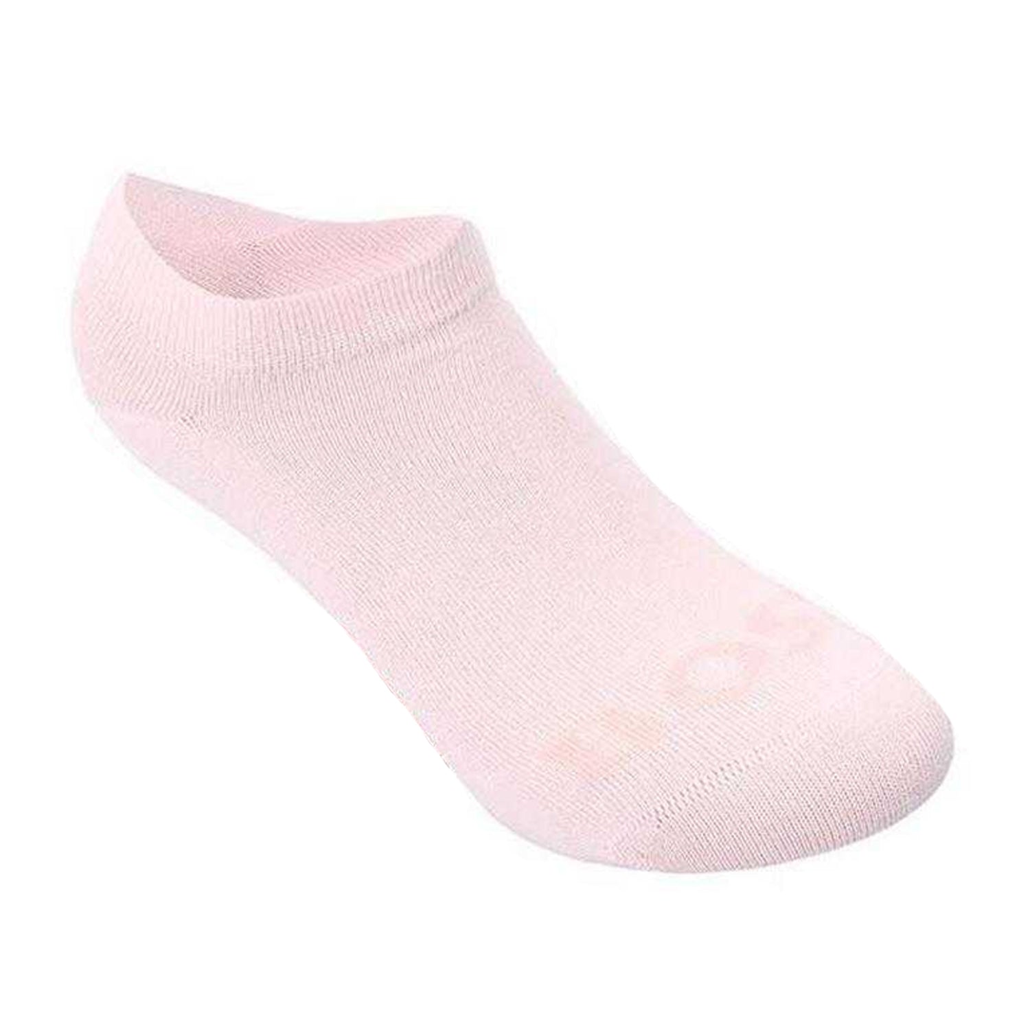 Off White-Pink-Burgundy - Side - Boss Womens-Ladies Logo Ankle Length Trainer Socks (Pack of 3)