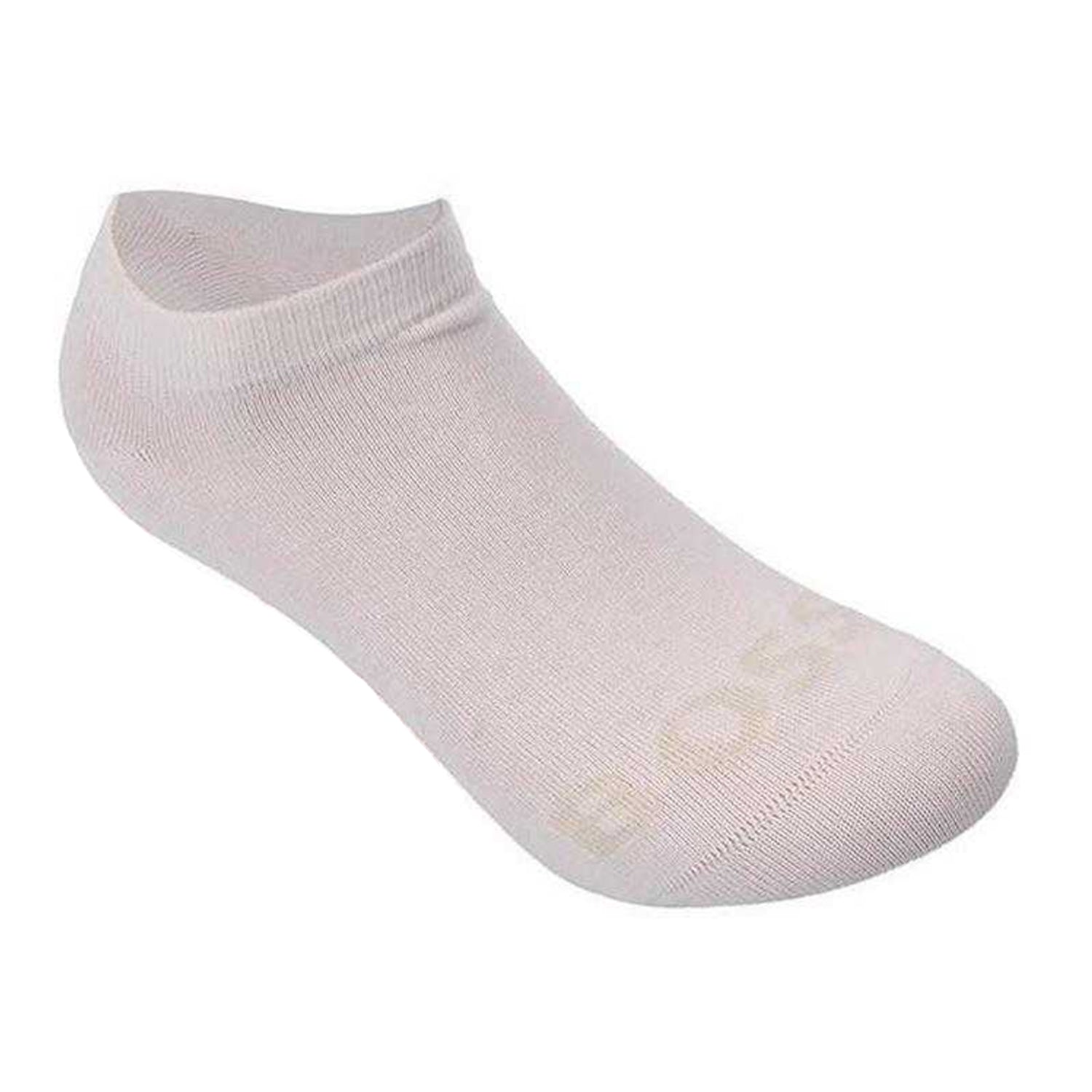 Off White-Pink-Burgundy - Lifestyle - Boss Womens-Ladies Logo Ankle Length Trainer Socks (Pack of 3)