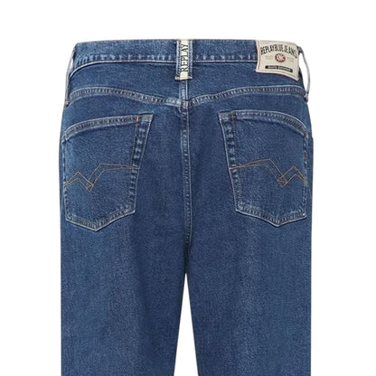 Blue - Lifestyle - Replay Mens Cotton Straight Jeans