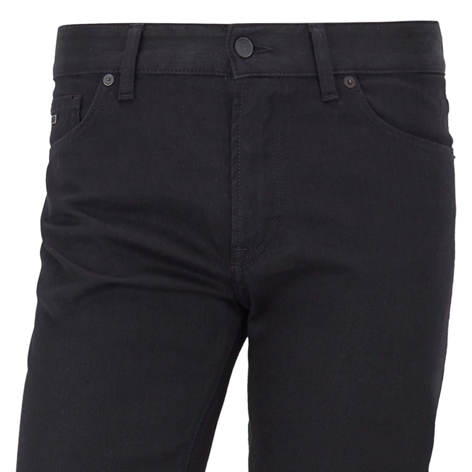 Black - Back - Boss Mens Maine Deep Jeans