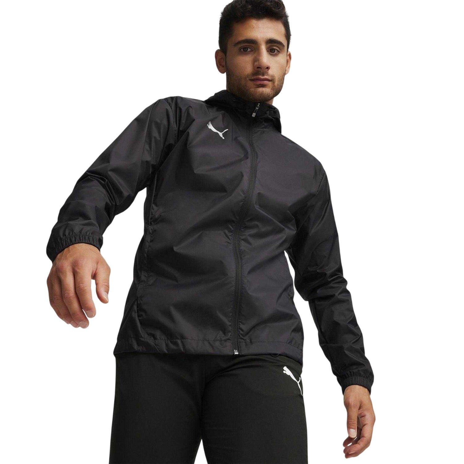 Puma Black - Lifestyle - Puma Mens TeamFinal Waterproof Lightweight Anorak