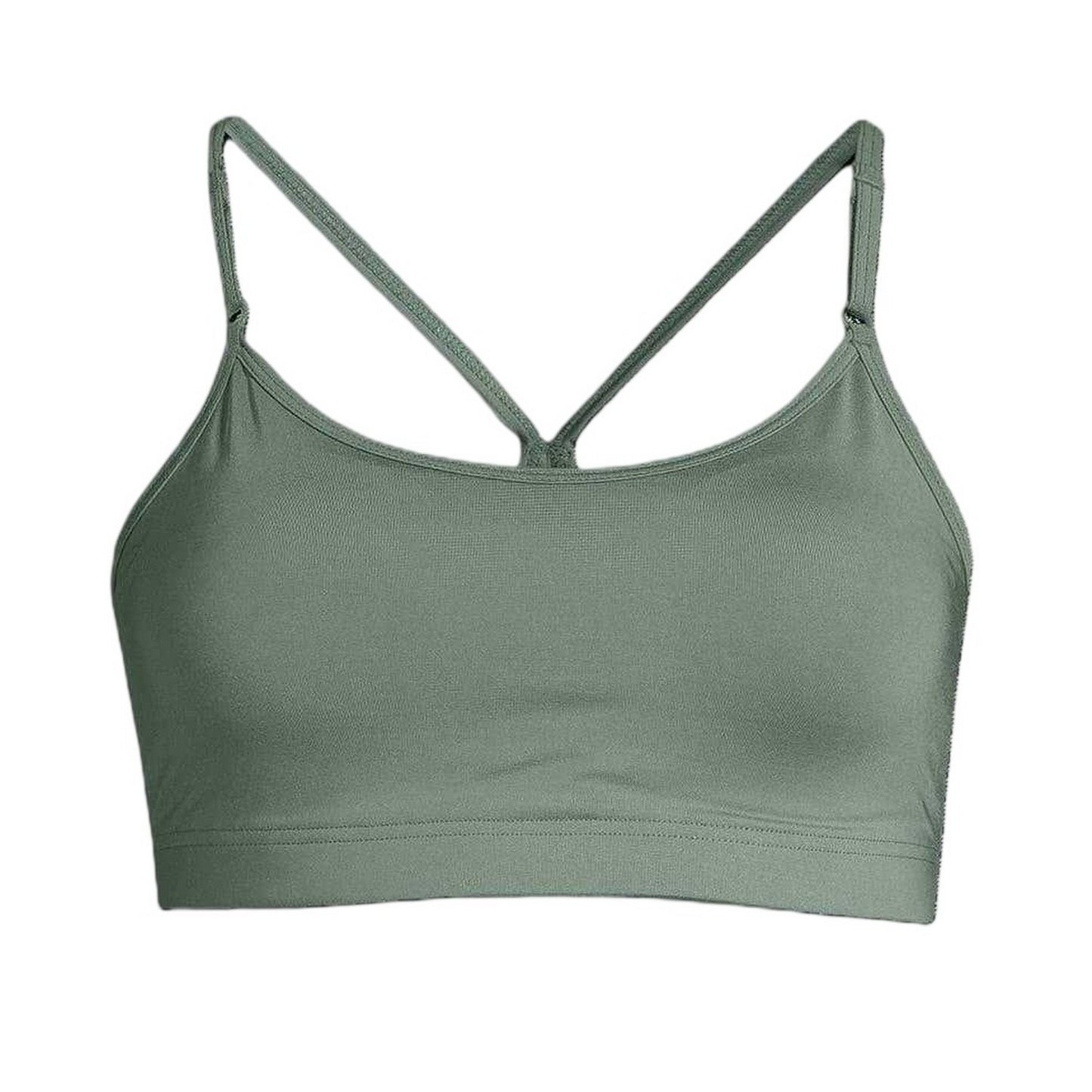 Dusty Green - Front - Casall Womens-Ladies Seamless Snug Fit Sports Bra