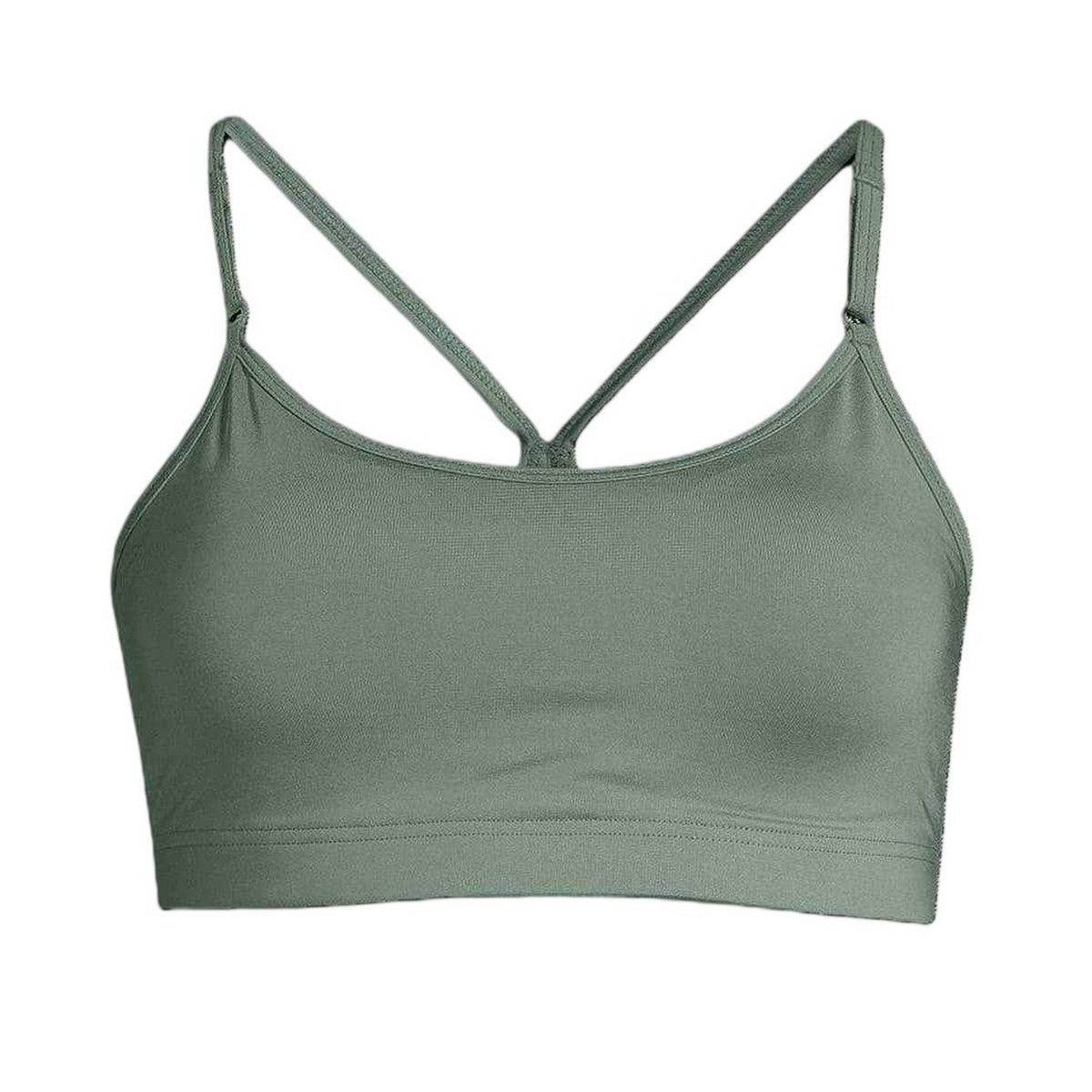 Dusty Green - Front - Casall Womens-Ladies Seamless Snug Fit Sports Bra