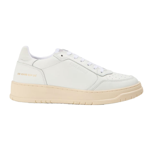 White - Front - Steve Madden Mens Ace Lace Up Platform Trainers