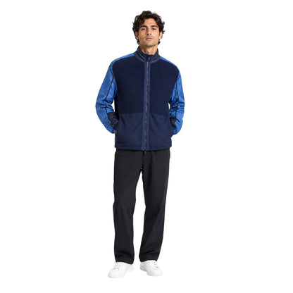 Dark Blue - Lifestyle - Boss Mens Panoramico Knitted Full Zip Top