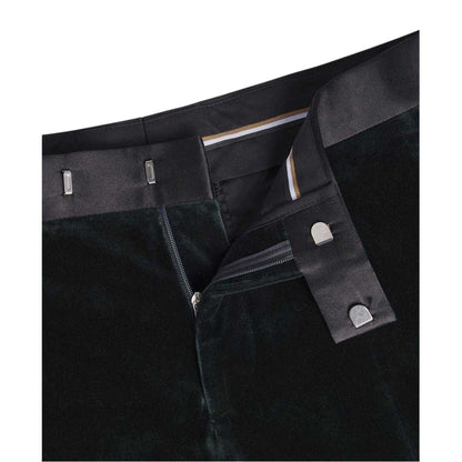 Green - Side - Boss Mens Tuxedo Trousers