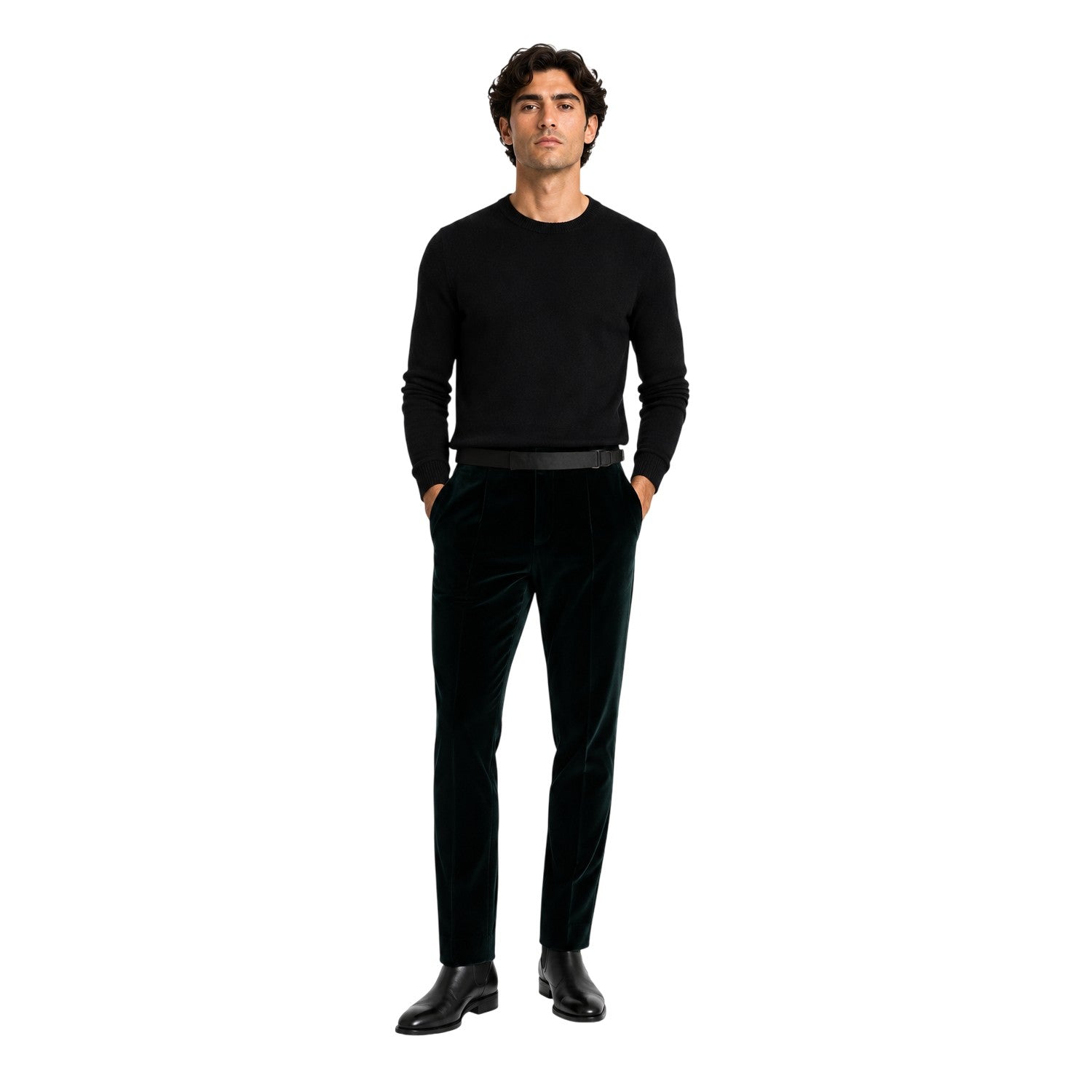 Green - Lifestyle - Boss Mens Tuxedo Trousers