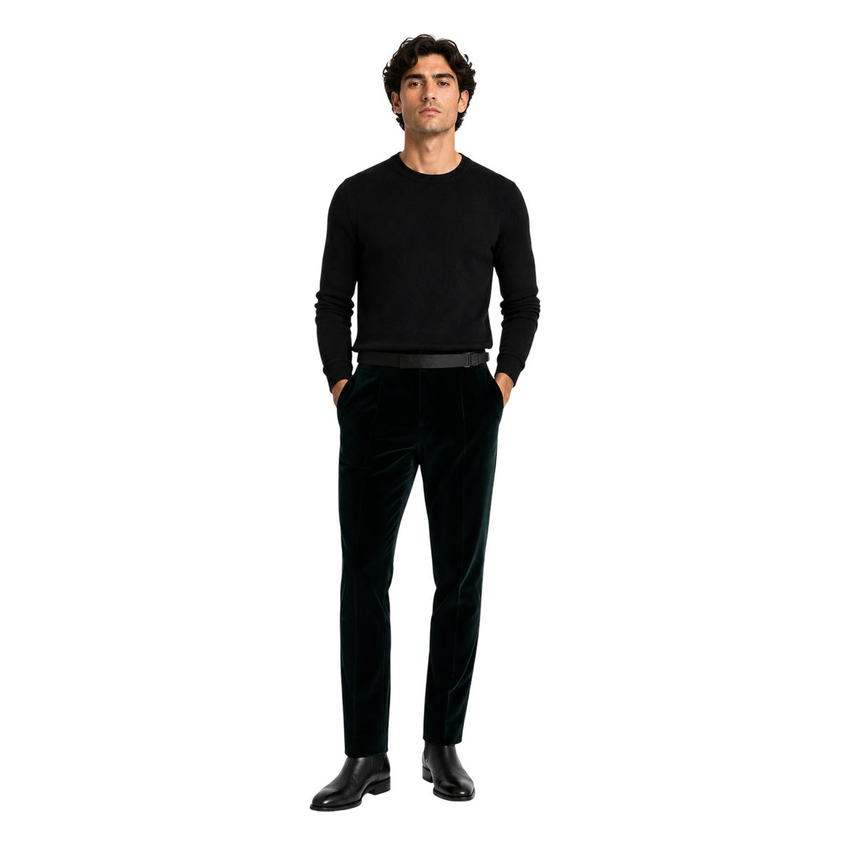 Green - Lifestyle - Boss Mens Tuxedo Trousers