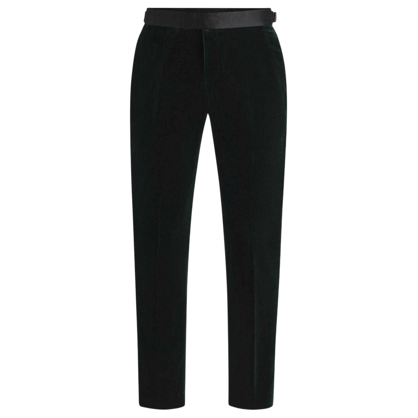 Green - Front - Boss Mens Tuxedo Trousers