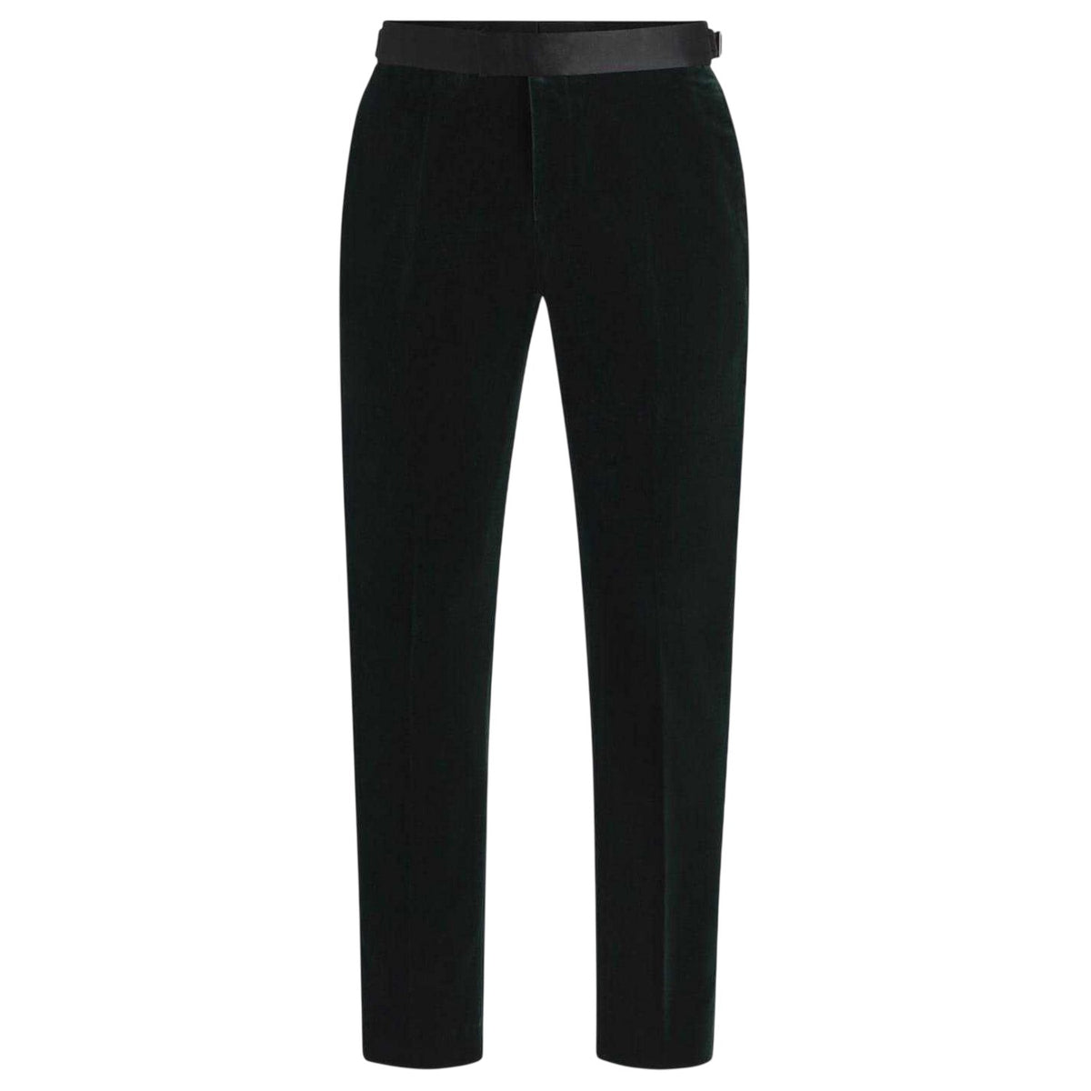 Green - Front - Boss Mens Tuxedo Trousers