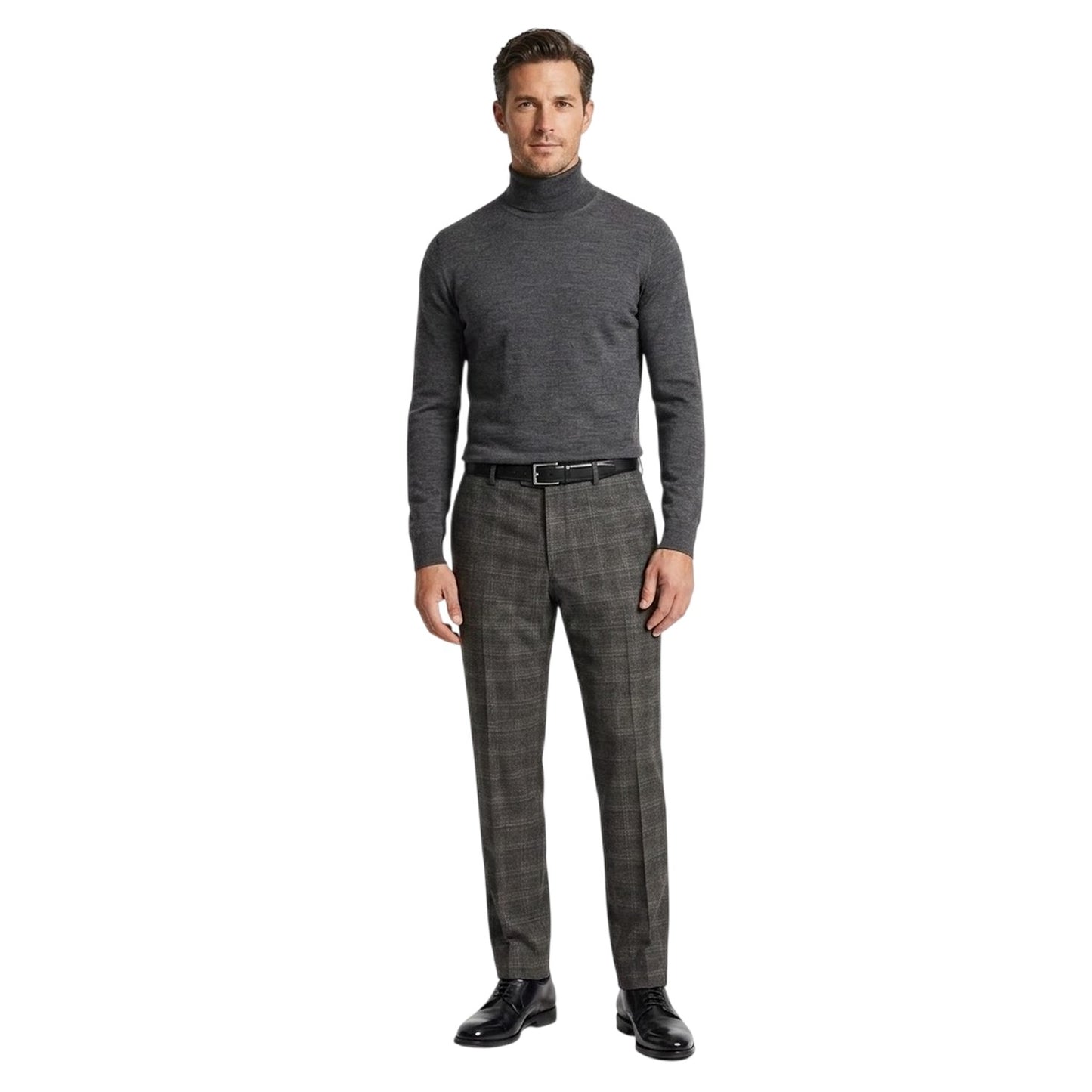 Grey - Lifestyle - Ted Baker Mens Plaid Straight Trousers