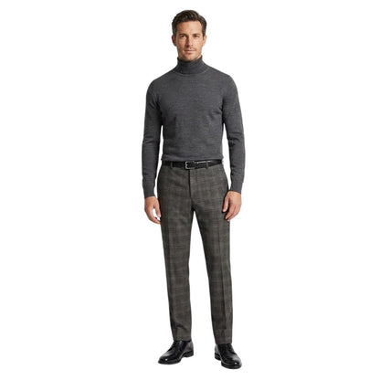 Grey - Lifestyle - Ted Baker Mens Plaid Straight Trousers