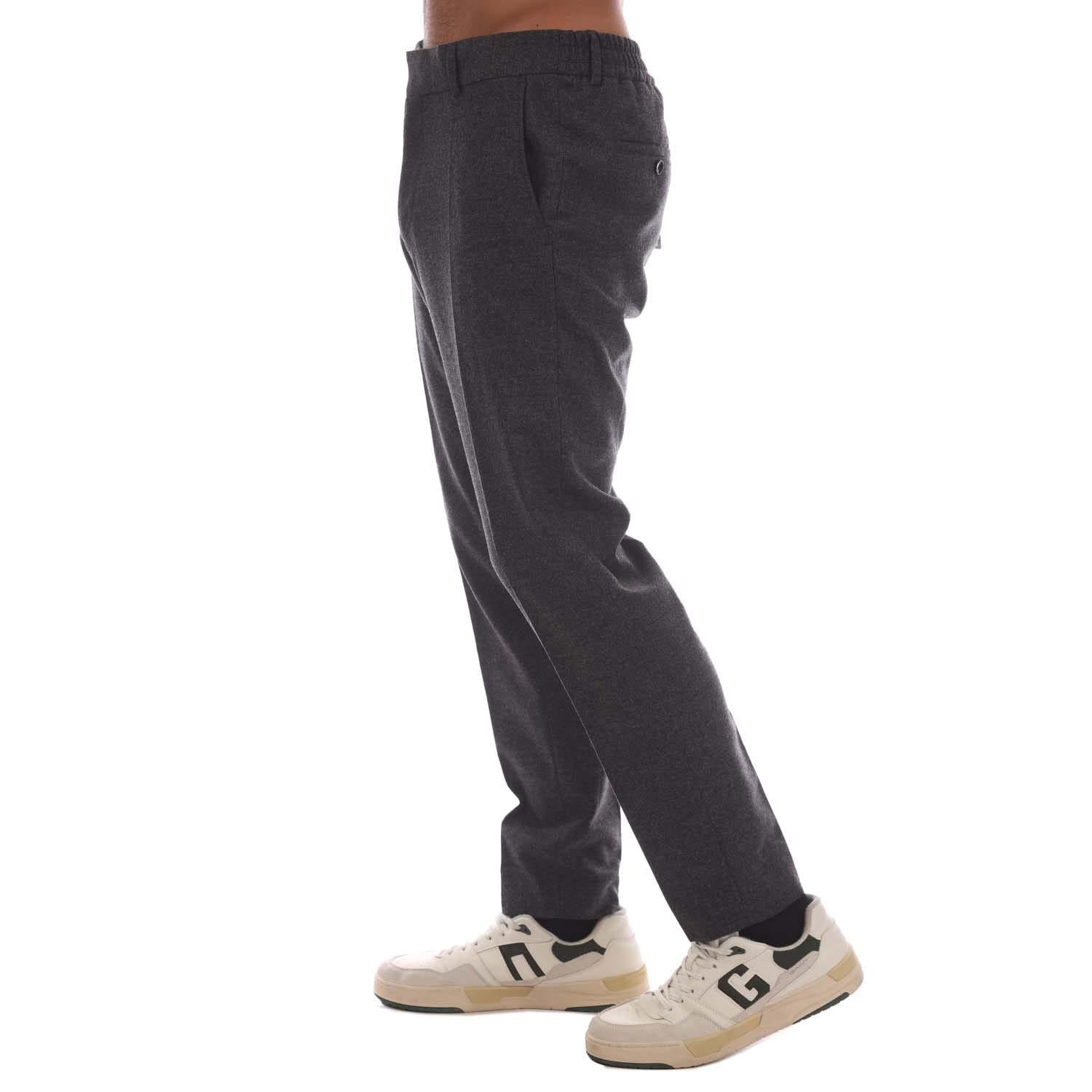 Grey - Back - Boss Mens P-Genius Trousers