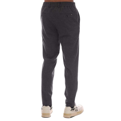 Grey - Side - Boss Mens P-Genius Trousers