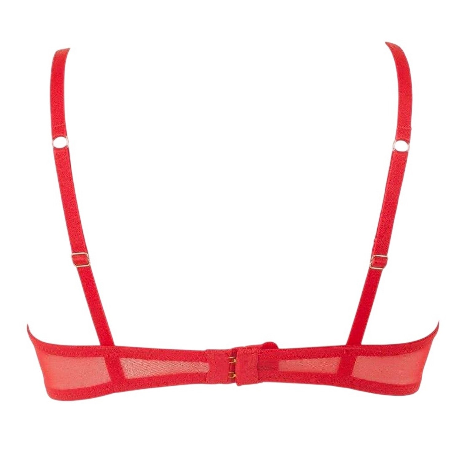 Tomato Red - Back - Bluebella Womens-Ladies Marseille Bra