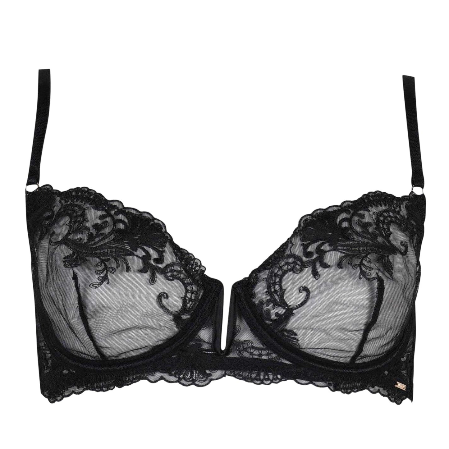 Black - Front - Bluebella Womens-Ladies Marseille Bra