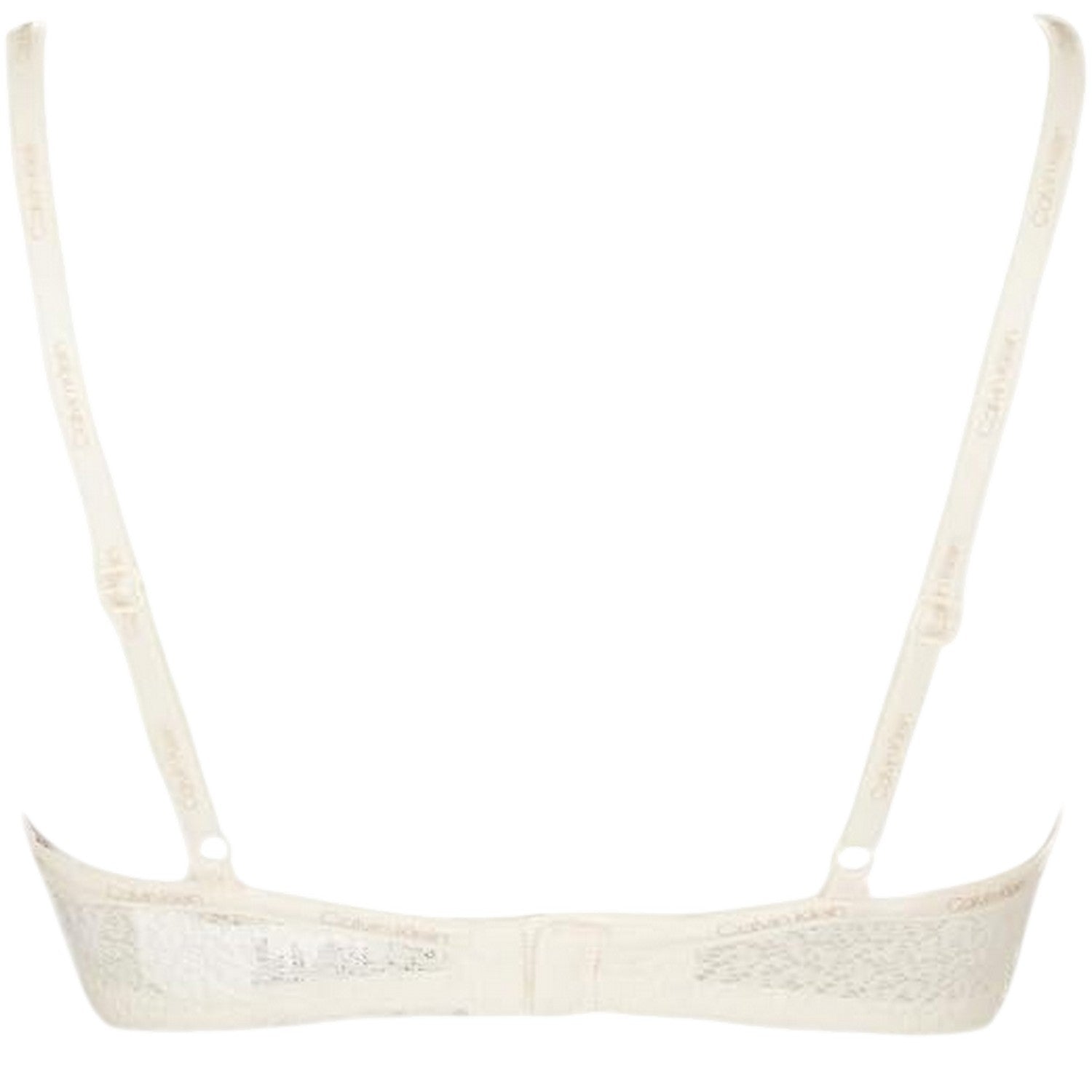 Ivory - Back - Calvin Klein Womens-Ladies Attraction Lace Trim Push Up Bra
