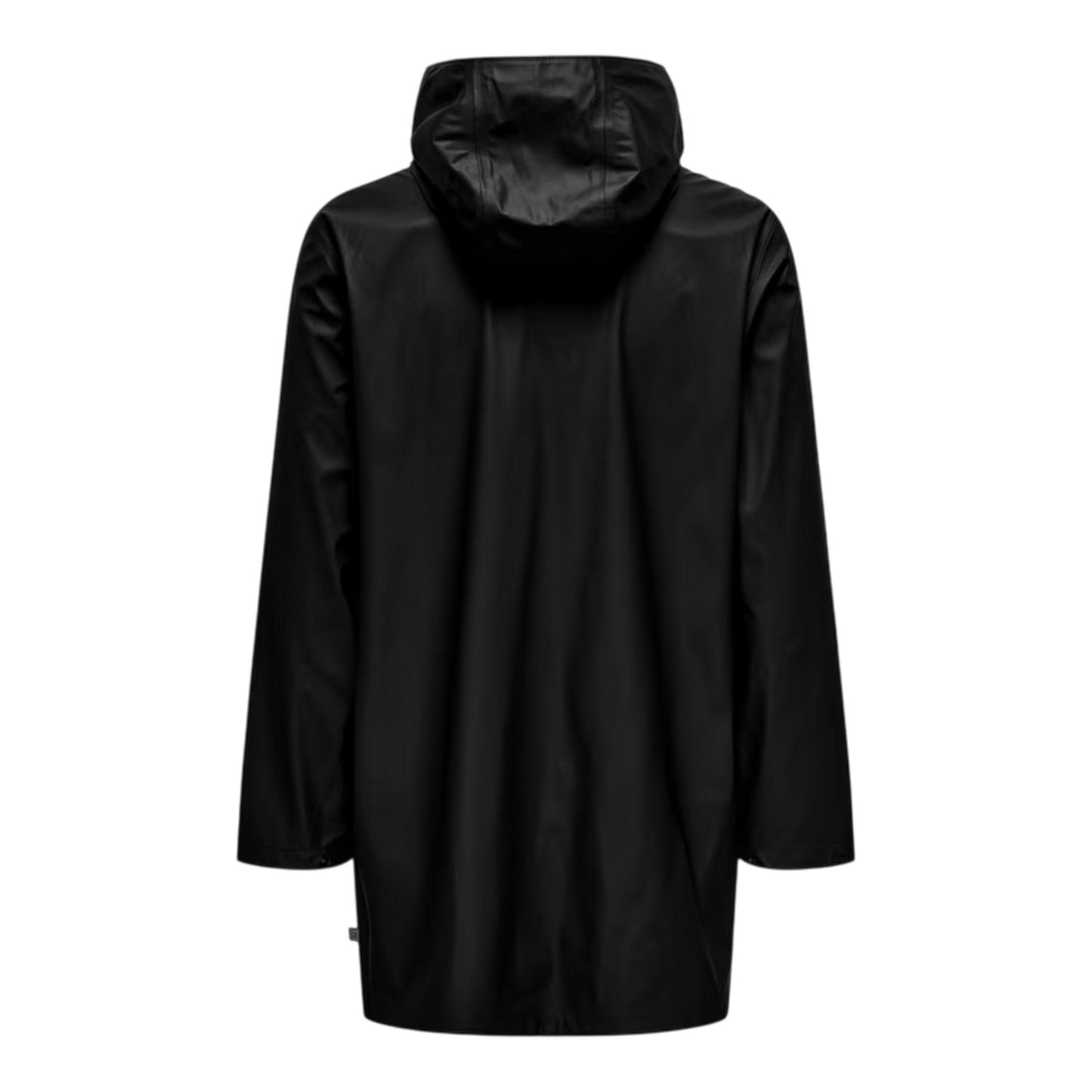 Black - Back - Only Mens Water Repellent Regular Raincoat