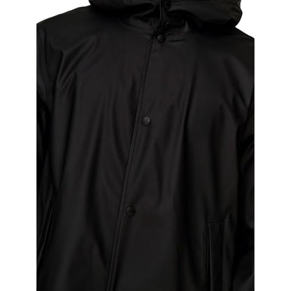Black - Side - Only Mens Water Repellent Regular Raincoat