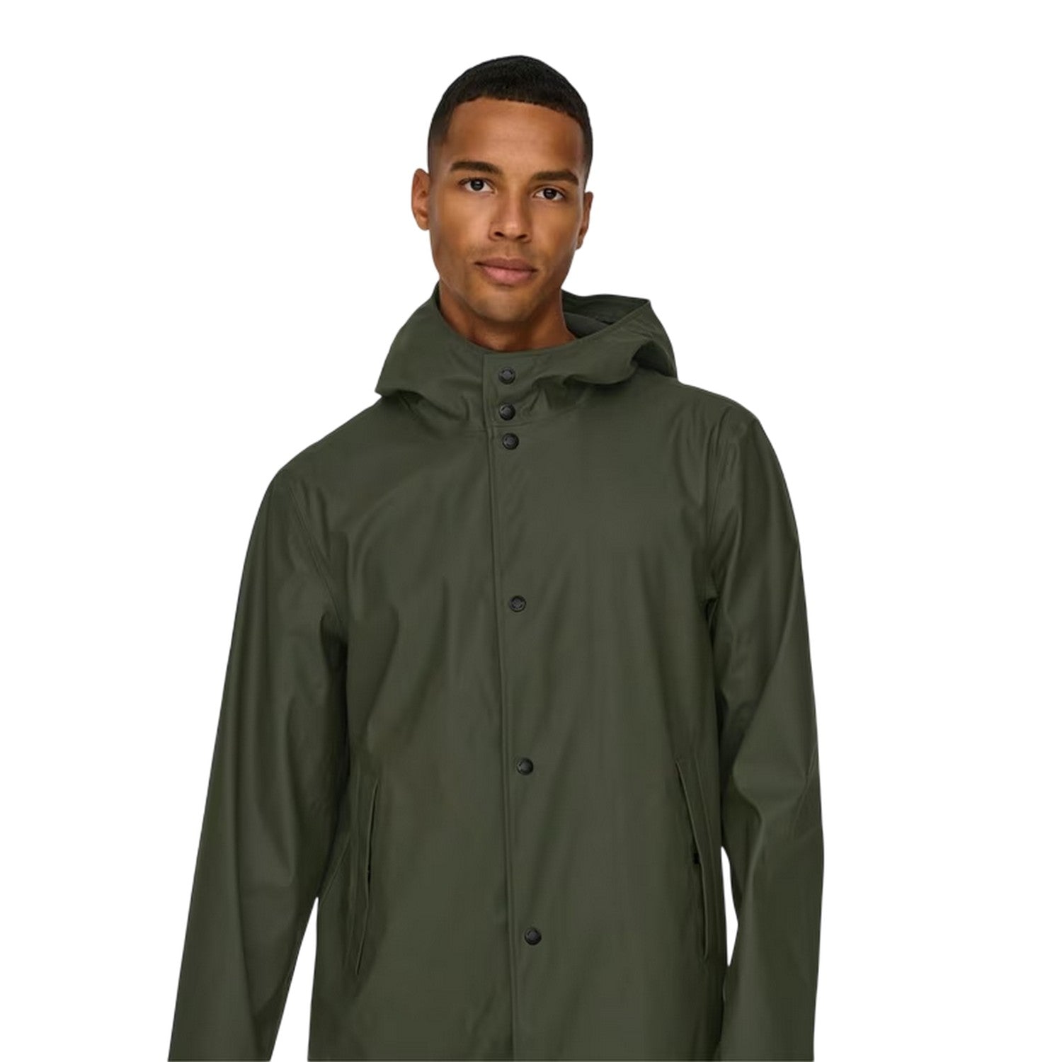 Peat - Side - Only Mens Water Repellent Regular Raincoat
