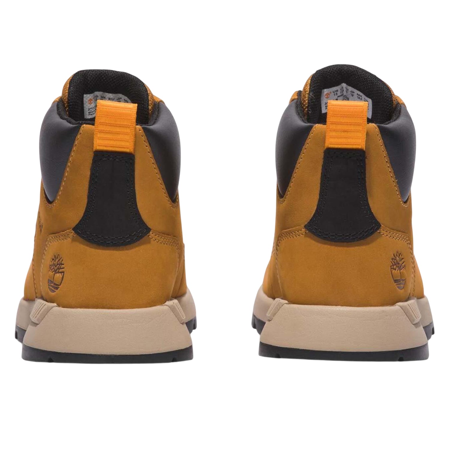 Wheat - Back - Timberland Childrens-Kids Killington Leather Mid Cut Trekking Boots