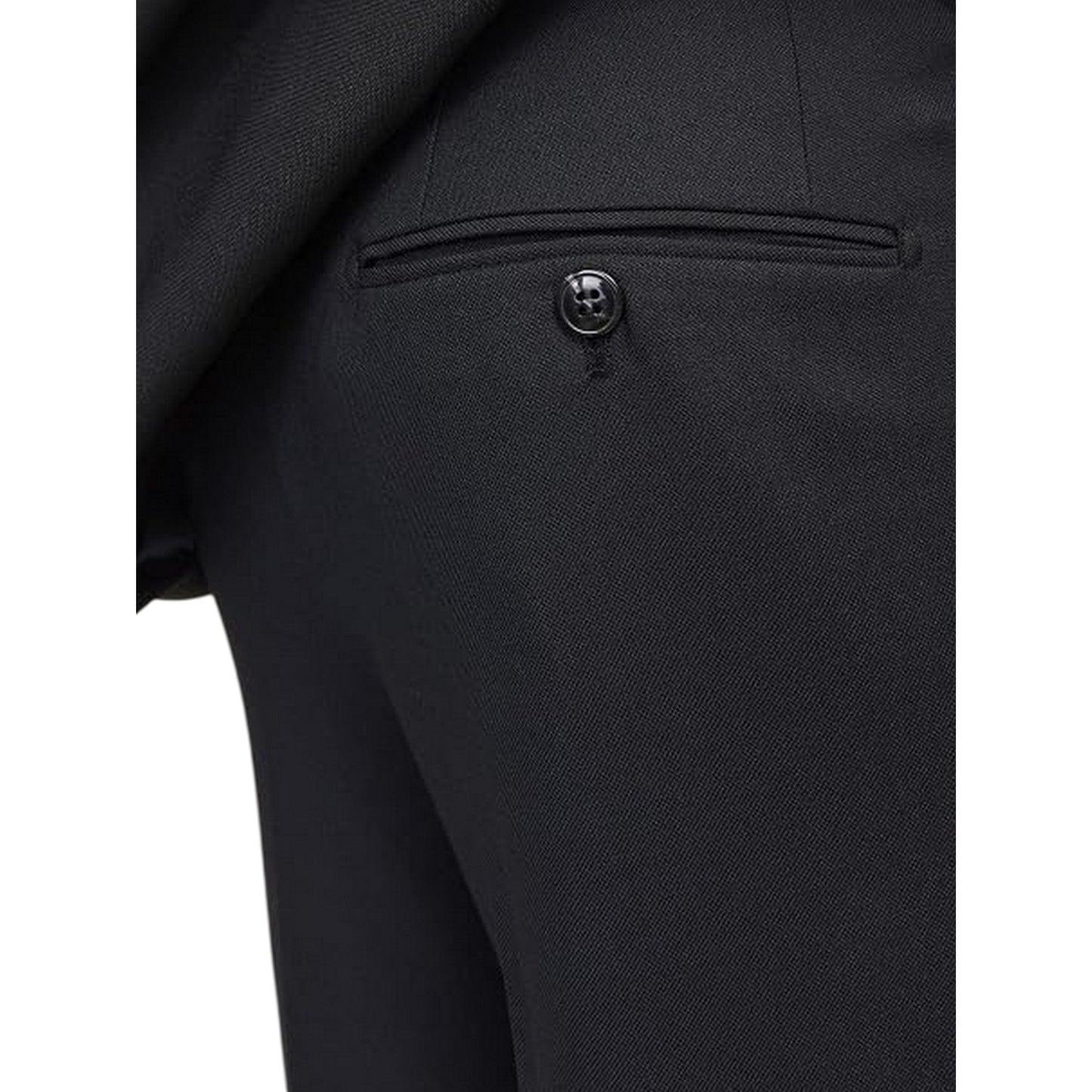 Black - Side - Jack And Jones Mens Regular Trousers