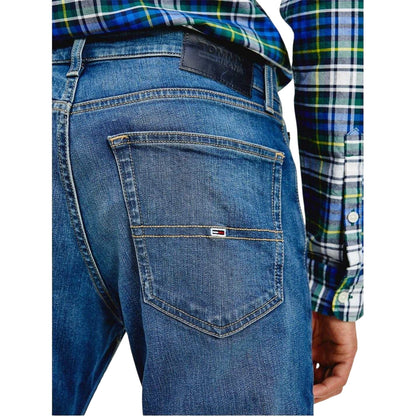 Light Wash - Side - Tommy Jeans Mens Scanton Slim Jeans