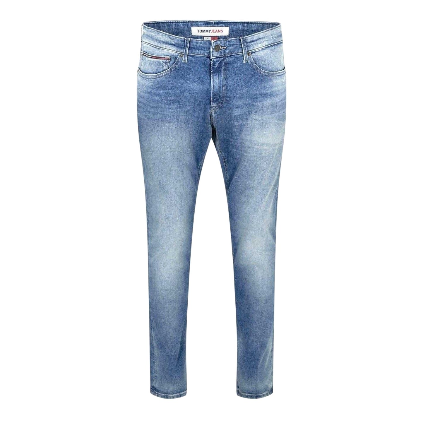 Light Blue - Front - Tommy Jeans Mens Scanton Slim Jeans