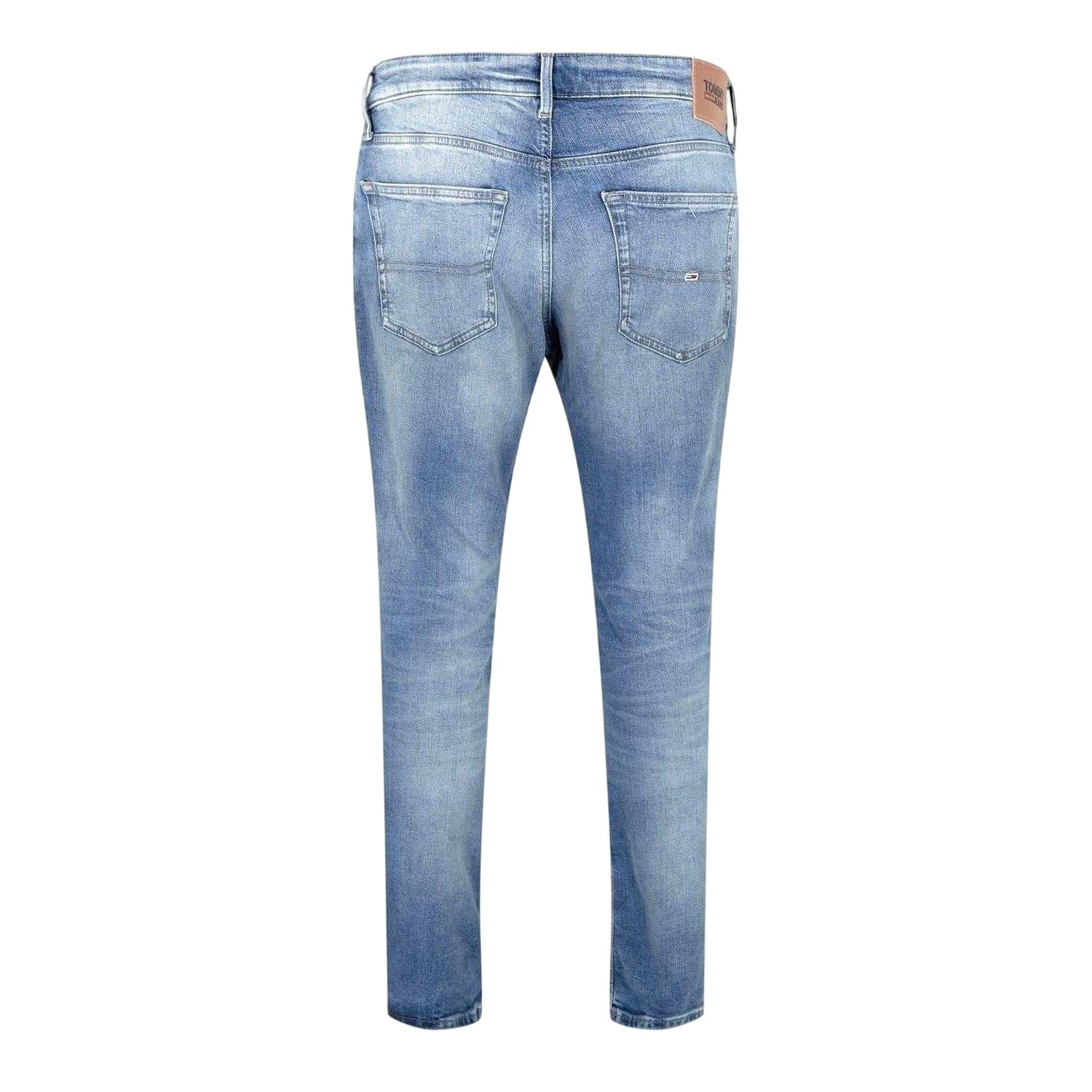 Light Blue - Back - Tommy Jeans Mens Scanton Slim Jeans