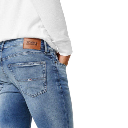 Light Blue - Side - Tommy Jeans Mens Scanton Slim Jeans