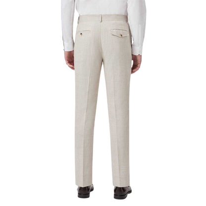Grey - Back - Twisted Tailor Mens Slim Trousers