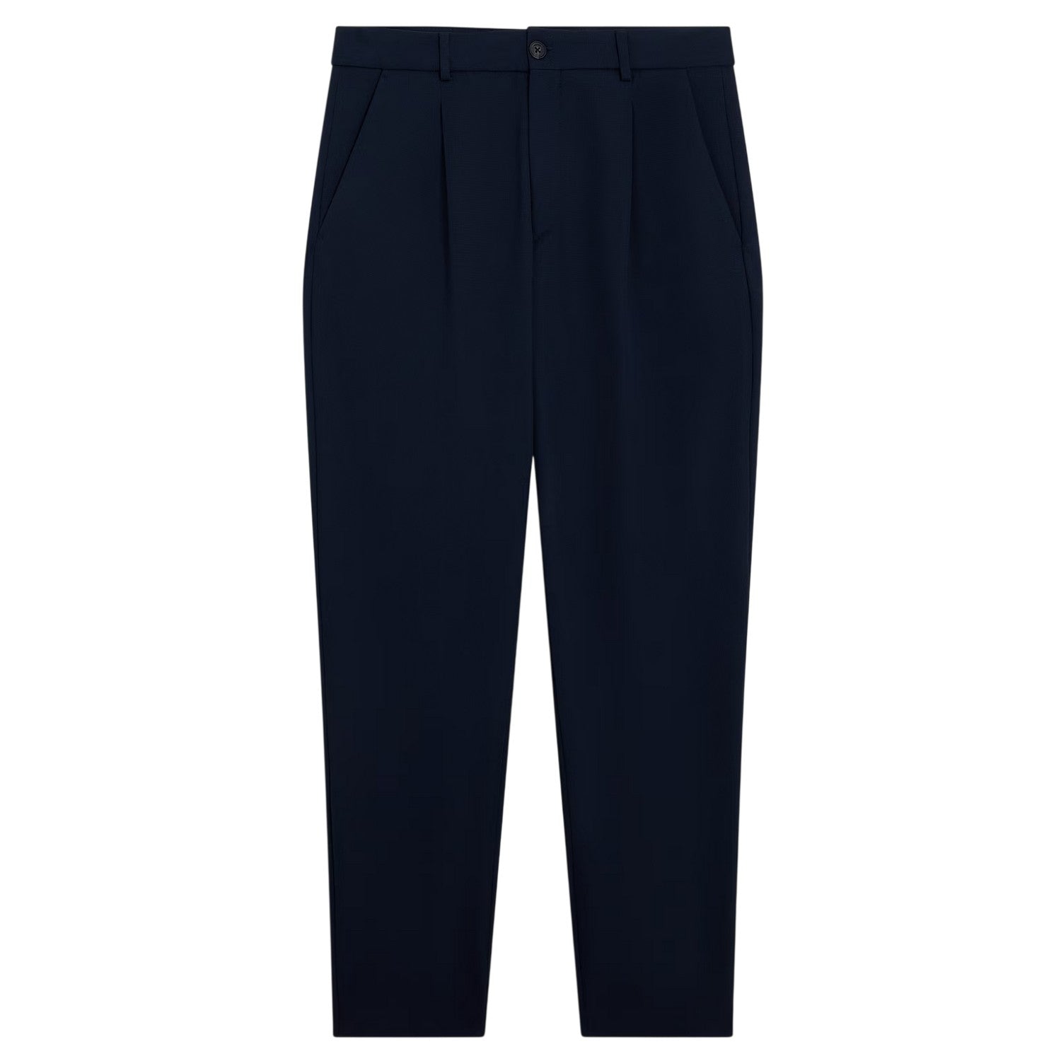 Navy - Front - Ted Baker Mens Textured Trousers