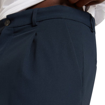 Navy - Side - Ted Baker Mens Textured Trousers