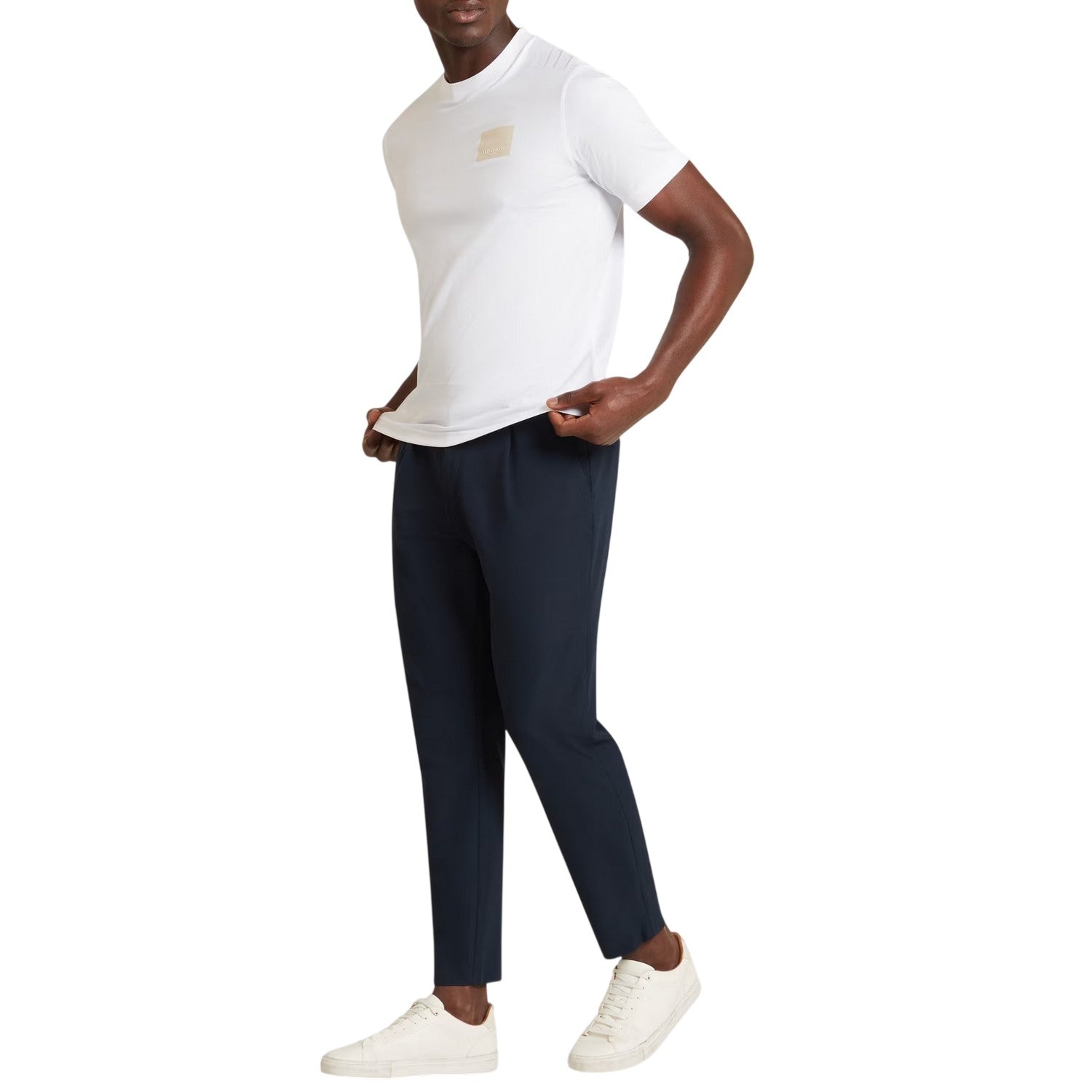 Navy - Lifestyle - Ted Baker Mens Textured Trousers