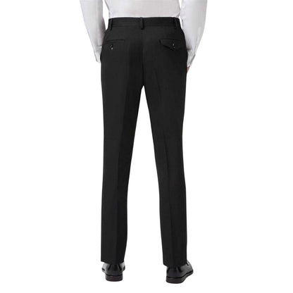 Black - Back - Twisted Tailor Mens Wedding Formal Trousers