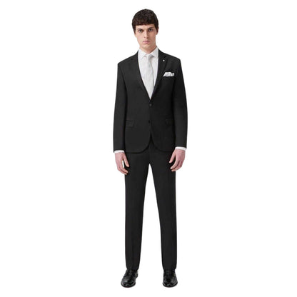 Black - Lifestyle - Twisted Tailor Mens Wedding Formal Trousers