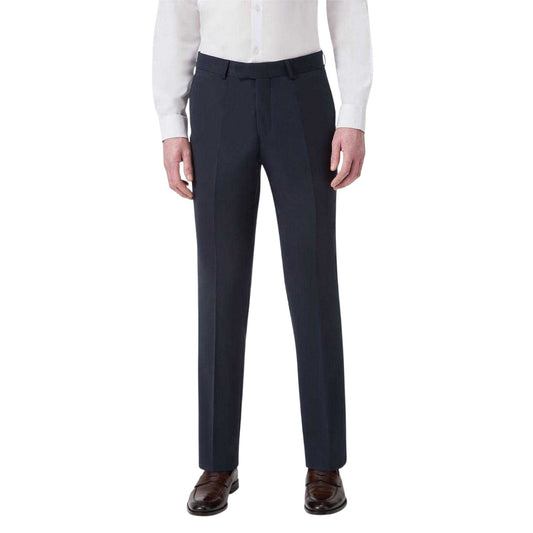 Navy - Front - Twisted Tailor Mens Wedding Formal Trousers