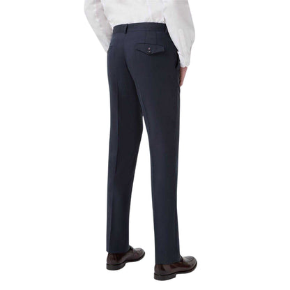 Navy - Back - Twisted Tailor Mens Wedding Formal Trousers