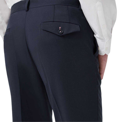 Navy - Side - Twisted Tailor Mens Wedding Formal Trousers