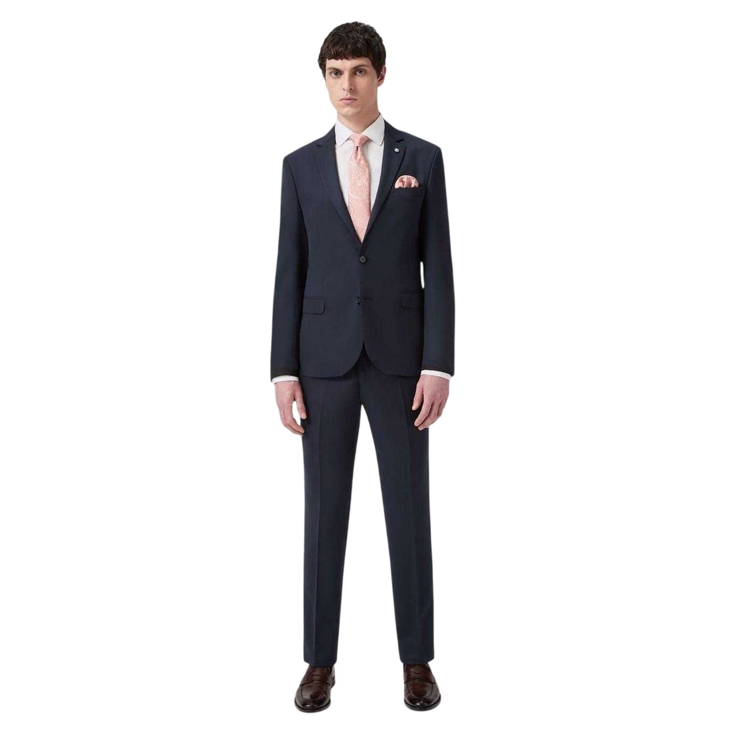 Navy - Lifestyle - Twisted Tailor Mens Wedding Formal Trousers