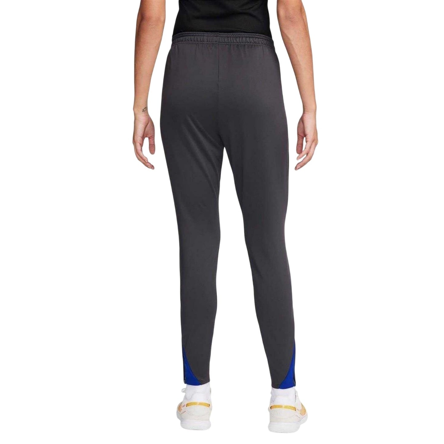 Grey - Back - Nike Womens-Ladies 2024-2025 FC Barcelona Tapered Tracksuit Bottoms