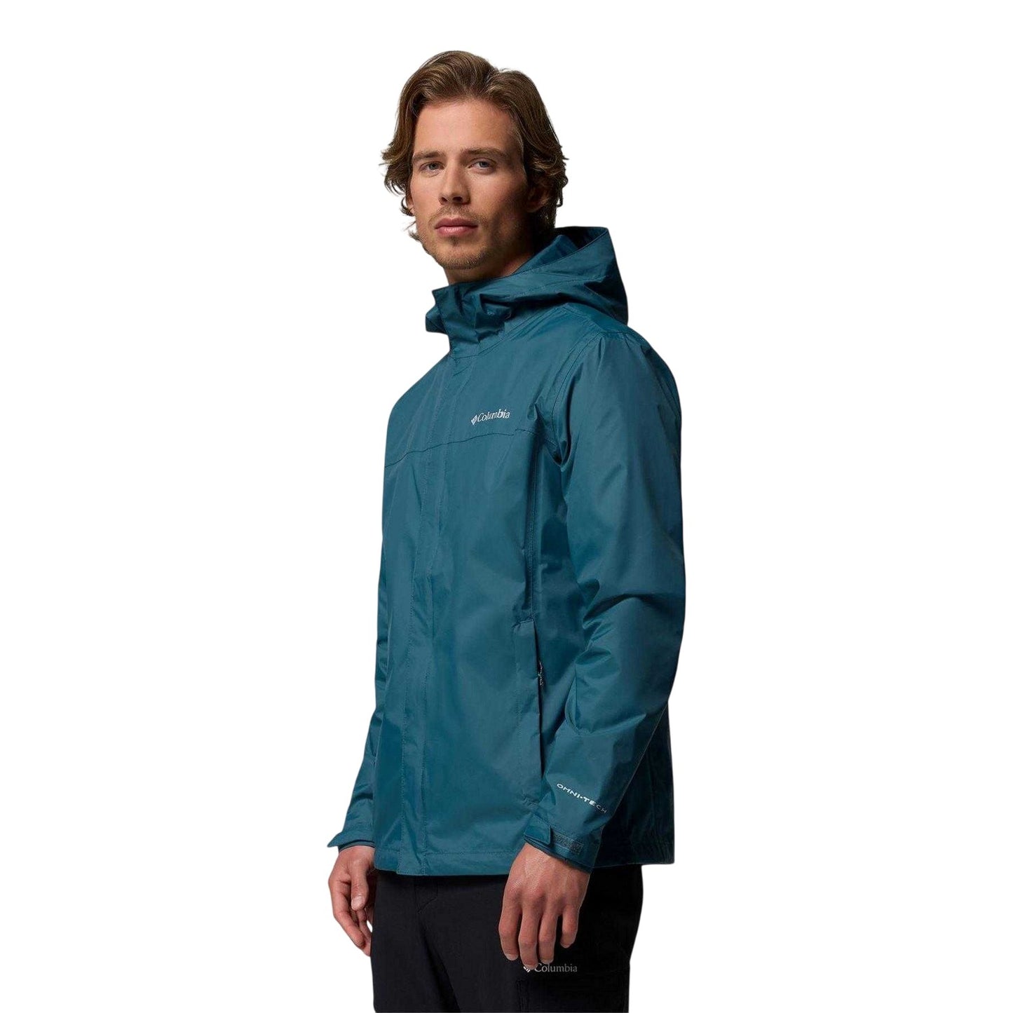 Blue - Side - Columbia Mens Watertight II Waterproof Jacket