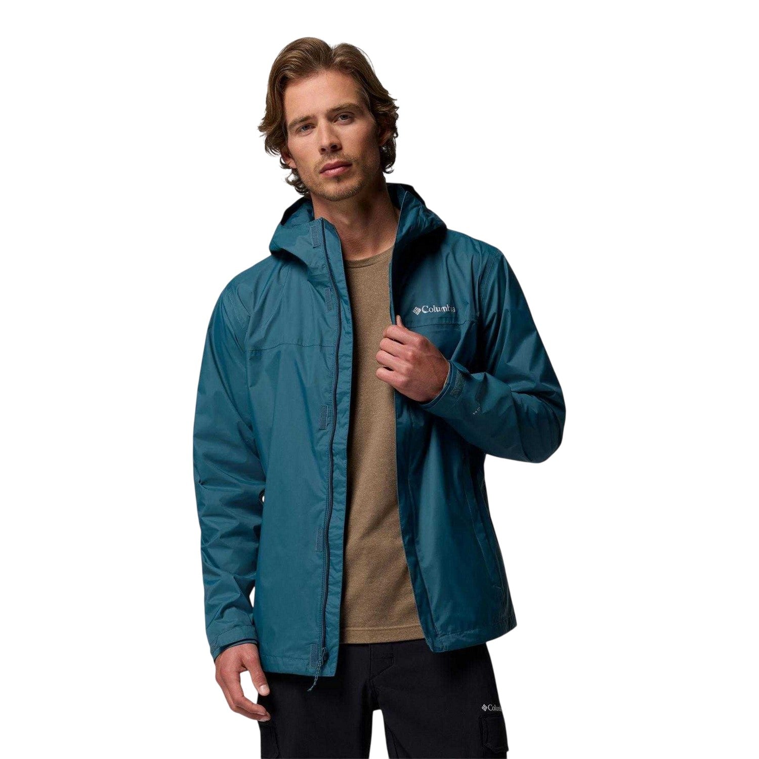 Blue - Lifestyle - Columbia Mens Watertight II Waterproof Jacket