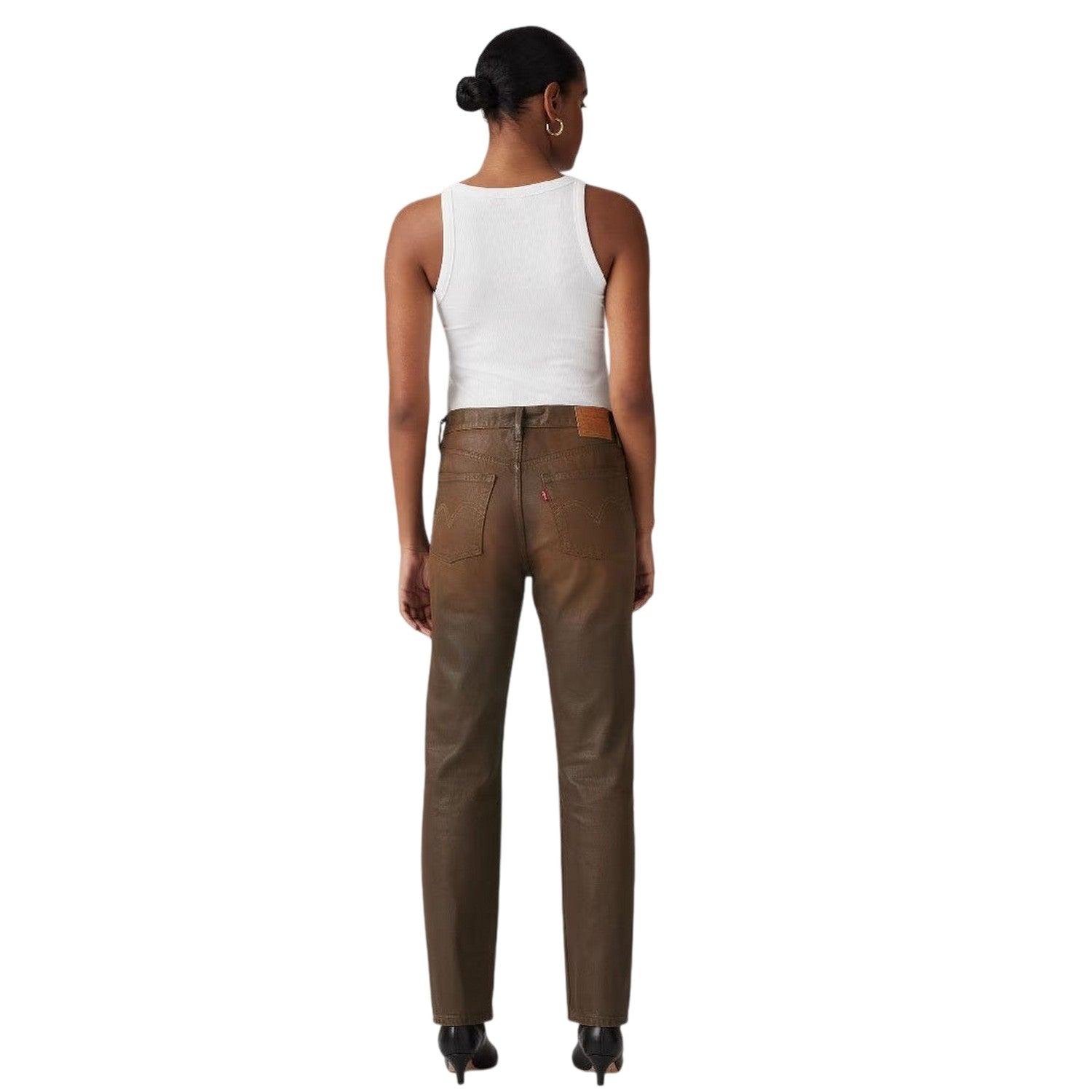 Pay Day - Back - Levis Womens-Ladies 501 5 Pockets Straight Leg Jeans