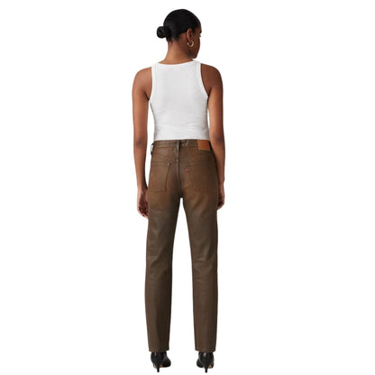Pay Day - Back - Levis Womens-Ladies 501 5 Pockets Straight Leg Jeans